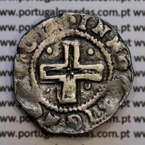 Meio Tostão prata D. João IV 1640-1656, não classificada A. Gomes, Legenda: •IOANNES•IIII•DG•REX / •IN HOC SIGNO VINCES