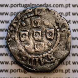 Meio Tostão prata D. João IV 1640-1656, não classificada A. Gomes, Legenda: •IOANNES•IIII•DG•REX / •IN HOC SIGNO VINCES