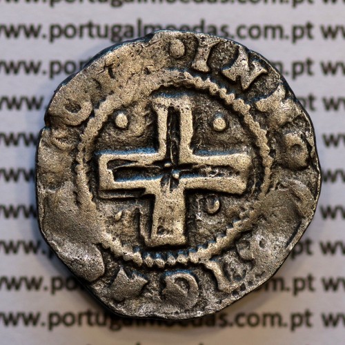 Meio Tostão prata D. João IV 1640-1656, não classificada A. Gomes, Legenda: •IOANNES•IIII•DG•REX / •IN HOC SIGNO VINCES