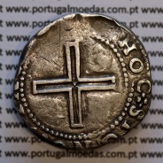 Tostão prata D. João IV 1640‑1656 – Reverso (variação de brilho 1) – Ref. MQ.4D.AG.J4.74.05.A1