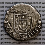 Tostão prata D. João IV 1640-1656, Cruz e escudo solto, Aproveitamento de Cunho dos 2 Cruzados Ouro datados 1642