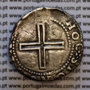 Tostão prata D. João IV 1640-1656, Cruz e escudo solto, Aproveitamento de Cunho dos 2 Cruzados Ouro datados 1642