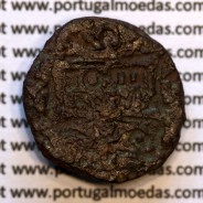 Real cobre D. João III 1521-1557, Coroa sem arruelas, Legenda: ✘R ✘ / IO•III - R•P•A