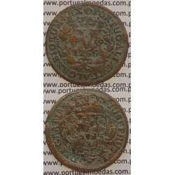 MOEDA V REIS COBRE 1766 (MBC) - D.JOSÉ I - JOSEPHUS - CRUZ PEROLADA