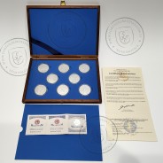 Andorra, coleção completa 8 moedas de 10 Diners 1999 Prata PROOF, World Coins Andorra KM156, 157, 158, 159, 160, 161, 162, 163