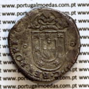 Silver coin Tostão D. João IV 1640-1656, Porto, Legend: ✤IOANNES•IIII•D•G•REX•PORTVGALIE / ✤IN•HOC•SIGNO•VINCES, Portugal KM 44
