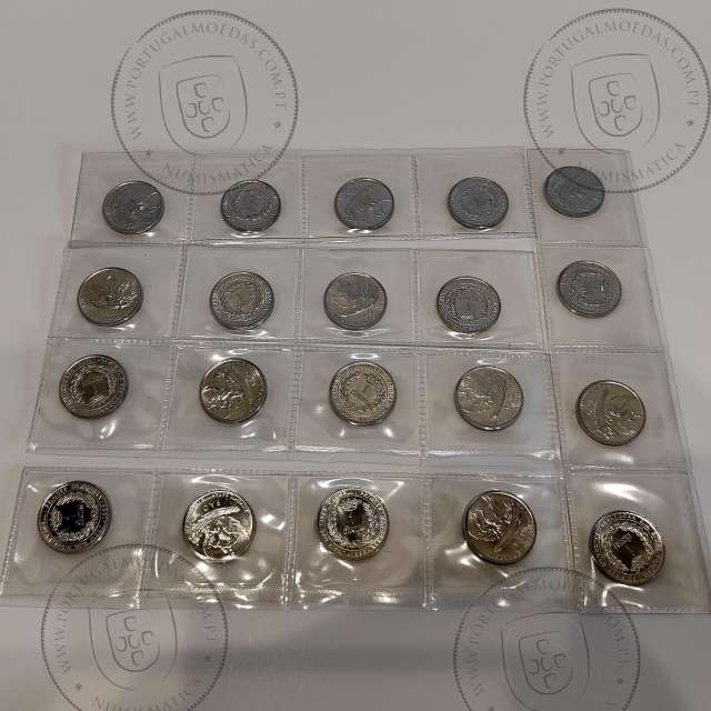 Andorra lote 20 moedas de 1 Centim 1999 Alumínio, FAO, (Soberbas), World Coins Andorra KM 171