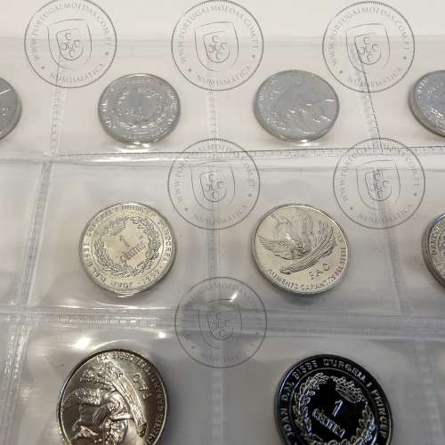 Andorra lote 20 moedas de 1 Centim 1999 Alumínio, FAO, (Soberbas), World Coins Andorra KM 171