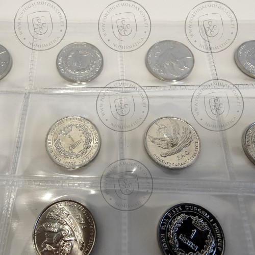 Andorra lote 20 moedas de 1 Centim 1999 Alumínio, FAO, (Soberbas), World Coins Andorra KM 171