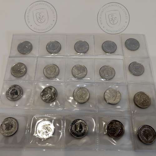 Andorra lote 20 moedas de 1 Centim 1999 Alumínio, FAO, (Soberbas), World Coins Andorra KM 171