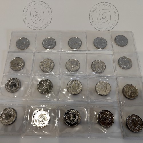 Andorra lote 20 moedas de 1 Centim 1999 Alumínio, FAO, (Soberbas), World Coins Andorra KM 171