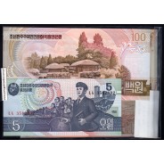 North Korea - Lot Of 4 Different Banknotes - Series 1992-1998 (Uncirculated)