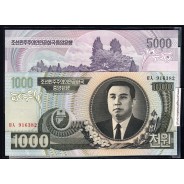 North Korea - Lot of 6 Different Banknotes - Series 2002-2007 (Uncirculated)