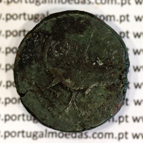 Augustus e Agripa, Asse bronze, Nemausus, 20 a.C. a 10 d.C., Legenda: IMP DIVI F / COL NEM, RIC 156, RPC 523, Sear 1729, Cohen 7