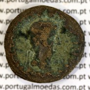 Augustus, Asse Æ, Calagurris, 27a.C. 14d.C, Legenda: IMP CAESAR AVGVSTVS P P / C.SEMP.BARBA.Q.BAEB.FLAVO.M.CAL.I.II.VIR, RPC 447