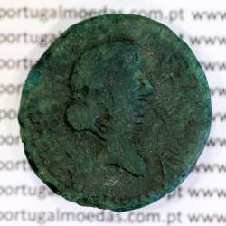 Augustus, Asse de Emerita  Augusta 22 a 14 a.C., Legenda: EMERITA AVGVSTA / PERMI CAES AVG, RPC 6 variante, Burgos 1007 variante