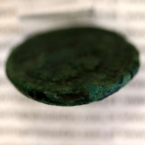 Rare roman coin of Augustus, AE As of Emerita Augusta, Legend: EMERITA AVGVSTA / PERMI CAES AVG, RPC 6 var., Burgos 1007 var.