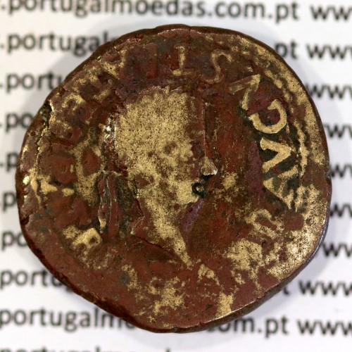 Roman Coin of Augustus, AE As of Calagurris, Duovirs L. Valentinus and L. Novus, RPC 445, Burgos 418, NG Cop 583, Paris 355