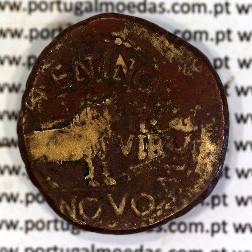 Augustus, Asse Æ, Calagurris, 27a.C. 14d.C, Legenda: IMP AVGVST PATER PATRIAE / M. CA. I. L. VALENTINO L. NOVO II. VIR, RPC 445