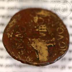 Roman Coin of Augustus, AE As of Calagurris, Duovirs L. Valentinus and L. Novus, RPC 445, Burgos 418, NG Cop 583, Paris 355