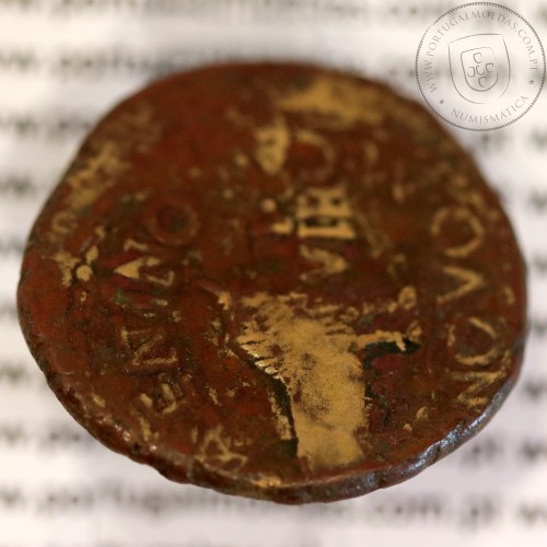 Augustus, Asse Æ, Calagurris, 27a.C. 14d.C, Legenda: IMP AVGVST PATER PATRIAE / M. CA. I. L. VALENTINO L. NOVO II. VIR, RPC 445