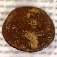 Augustus, Asse Æ, Calagurris, 27a.C. 14d.C, Legenda: IMP AVGVST PATER PATRIAE / M. CA. I. L. VALENTINO L. NOVO II. VIR, RPC 445
