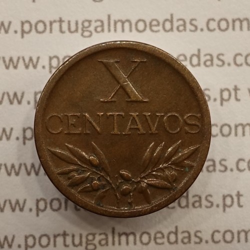 MOEDA DE DEZ CENTAVOS (X CENTAVOS) BRONZE 1945 MBC+/BELA-