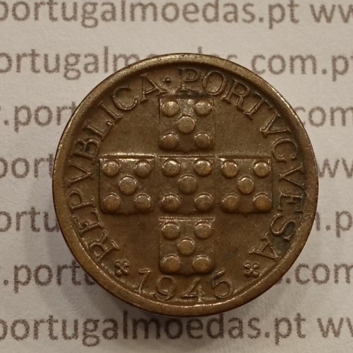 MOEDA DE DEZ CENTAVOS (X CENTAVOS) BRONZE 1945 MBC+/BELA-