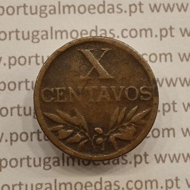 MOEDA DE DEZ CENTAVOS (X CENTAVOS) BRONZE 1945 MBC