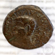 Roman coin of Augustus, Æ AS Luco Augusti 12 BC, attributed to the Cantabrian wars, IMP. AVG. DIVI. F., RPC 4, Burgos 1705