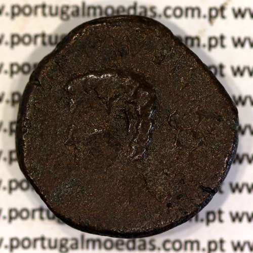 Roman coin of Augustus, Æ AS Luco Augusti 12 BC, attributed to the Cantabrian wars, IMP. AVG. DIVI. F., RPC 4, Burgos 1705