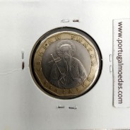 Bulgária 1 Lev 2002 Bimetálica, World Coins Bulgaria KM 254