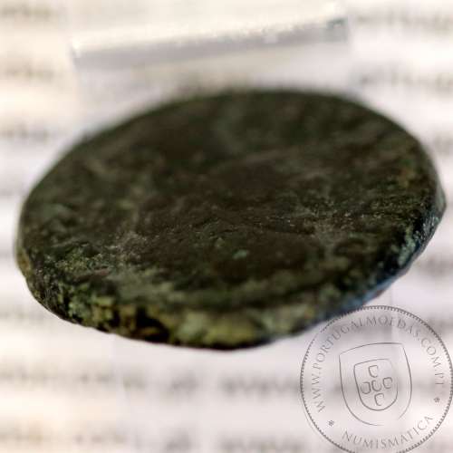Roman coin of Augustus, AE As of Ebora, Portugal, PERM CAES AVG P M / LIBERAL IVLIAE EBOR, very rare, Burgos 902, Gomes 01.02