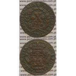 MOEDA X REIS COBRE 1764 (MBC) - D.JOSÉ I - JOSEPHUS