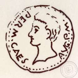 Roman coin of Augustus, AE As of Ebora, Portugal, PERM CAES AVG P M / LIBERAL IVLIAE EBOR, very rare, Burgos 902, Gomes 01.02