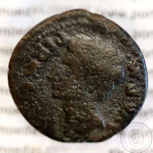 Augustus, Asse Bronze, EBORA, 12 a.C., PERM CAES AVG PM / LIBERAL IVLIAE EBOR, (Legenda 3 linhas RARA), Burgos 902, Gomes 01.02