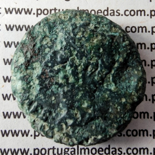 Augustus, Asse Bronze, EBORA, 12 a.C., PERM CAES AVG PM / LIBERAL ITATIE IVLIAE EBOR, Legenda 4 linhas, Burgos 901, Gomes 01.01