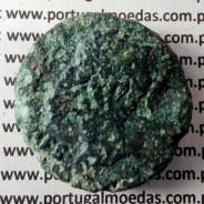 Augustus, Asse Bronze, EBORA, 12 a.C., PERM CAES AVG PM / LIBERAL ITATIE IVLIAE EBOR, Legenda 4 linhas, Burgos 901, Gomes 01.01