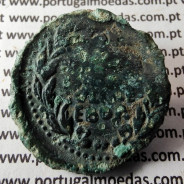 Augustus, Asse Bronze, 12 a.C., PERM CAES AVG PM / LIBERAL ITATIE IVLIAE EBOR, Legenda 4 linhas, Burgos 901, Gomes 01.01, RIC 51