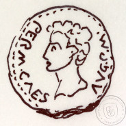 Roman coin of Augustus, AE As Ebora, Portugal, PERM CAES AVG P M / LIBERAL ITATIE IVLIAE EBOR, Burgos 901, Gomes 01.01, RIC 51