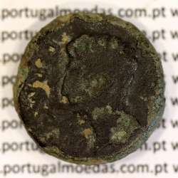 Roman coin of Augustus, AE As Ebora, Portugal, PERM CAES AVG P M / LIBERAL ITATIE IVLIAE EBOR, Burgos 901, Gomes 01.01, RIC 51