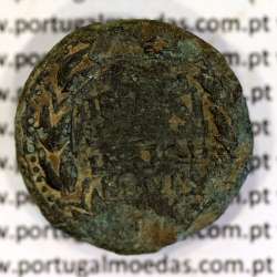 Roman coin of Augustus, AE As Ebora, Portugal, PERM CAES AVG P M / LIBERAL ITATIE IVLIAE EBOR, Burgos 901, Gomes 01.01, RIC 51