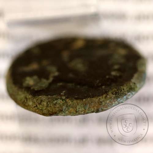 Roman coin of Augustus, AE As Ebora, Portugal, PERM CAES AVG P M / LIBERAL ITATIE IVLIAE EBOR, Burgos 901, Gomes 01.01, RIC 51