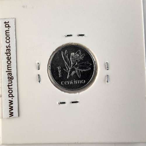 Moçambique, 1 centimo alumínio 1975, (Soberba), World Coins Mozambique KM 90, Presidente Samora Moisés Machel
