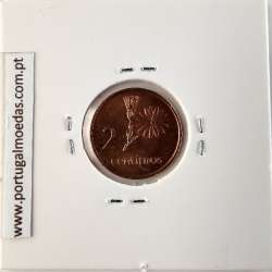 Mozambique, 2 cents Nickel Bronze 1975, (Superb), World Coins Mozambique KM 91, President Samora Moisés Machel