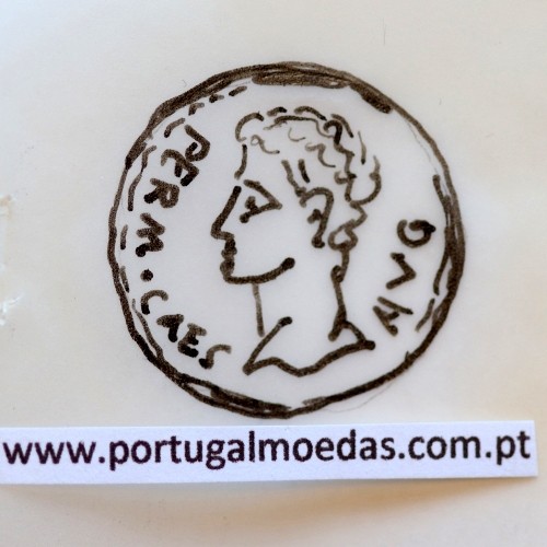 Augustus, Asse Bronze, Colonia Patricia, Imperador Augusto, (20 a.C. a 18 a.C.), Legenda: PERM. CAES AVG/ COLONIA PATRICIA