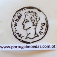 Roman coin of Augustus, AE As of Colonia Patricia, Hispania, Legend:  PERM. CAES AVG/ COLONIA PATRICIA, RPC 129, Burgos 1989