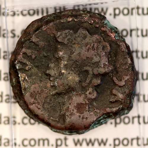 Augustus, Semisse Bronze, Colonia Patricia, (Apex e Simpulum), (20 a.C. a 18 a.C.), Legenda: PERM. CAES AVG / COLONIA PATRICIA