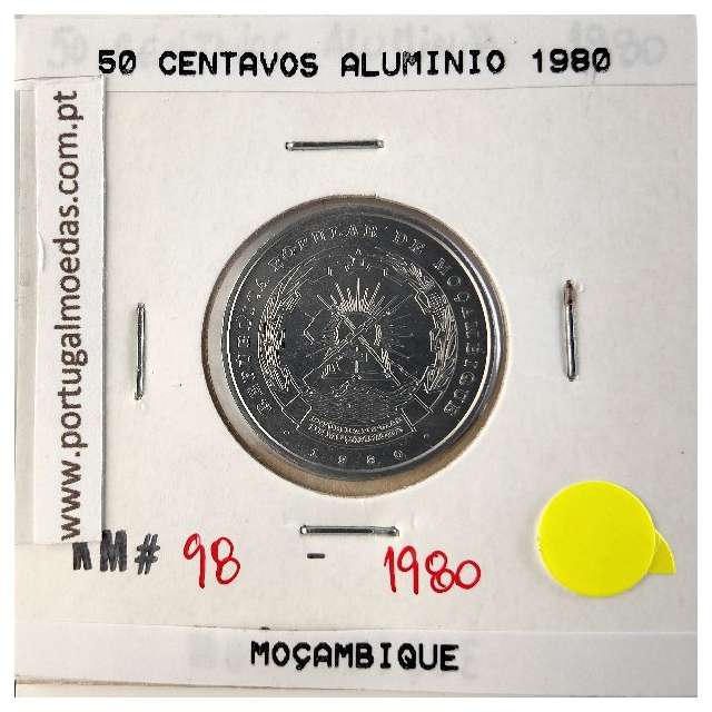 Mozambique, 50 centavos Aluminium 1980, (UNC), World Coins Mozambique KM 98