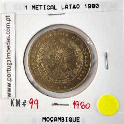 Moçambique, 1 Metical Latão 1980, (Bela), World Coins Mozambique KM 99